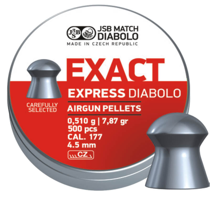 JSB EXACT EXPRESS .177 4.52MM 7.87 GRAIN PELLETS