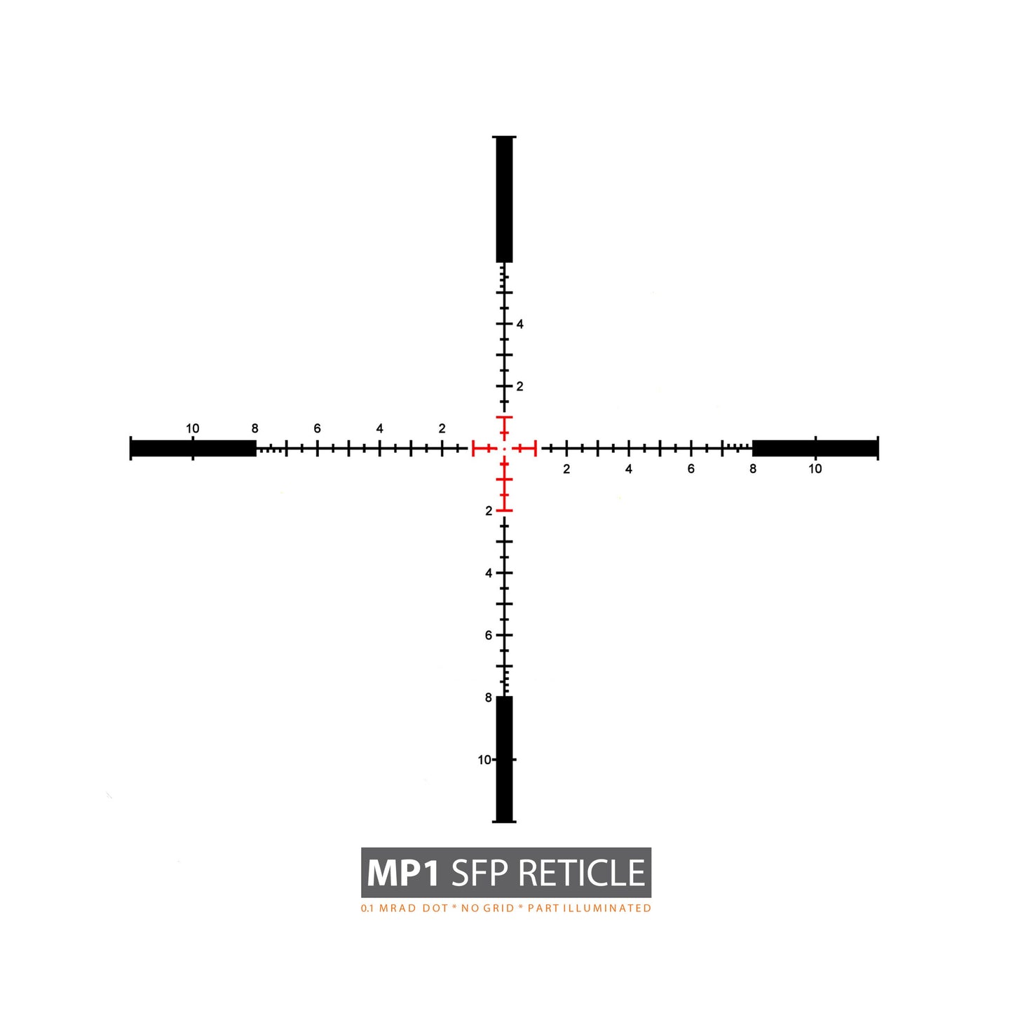 Falcon Endura S10i+ 1-10x24i SFP Riflescope MRAD