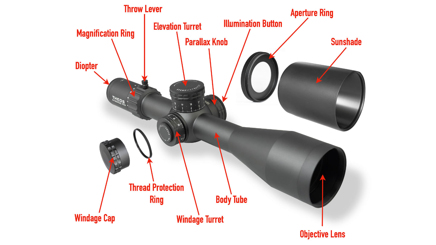 ELEMENT OPTICS THEOS 6-36X56 FFP APR-2D MRAD GREY