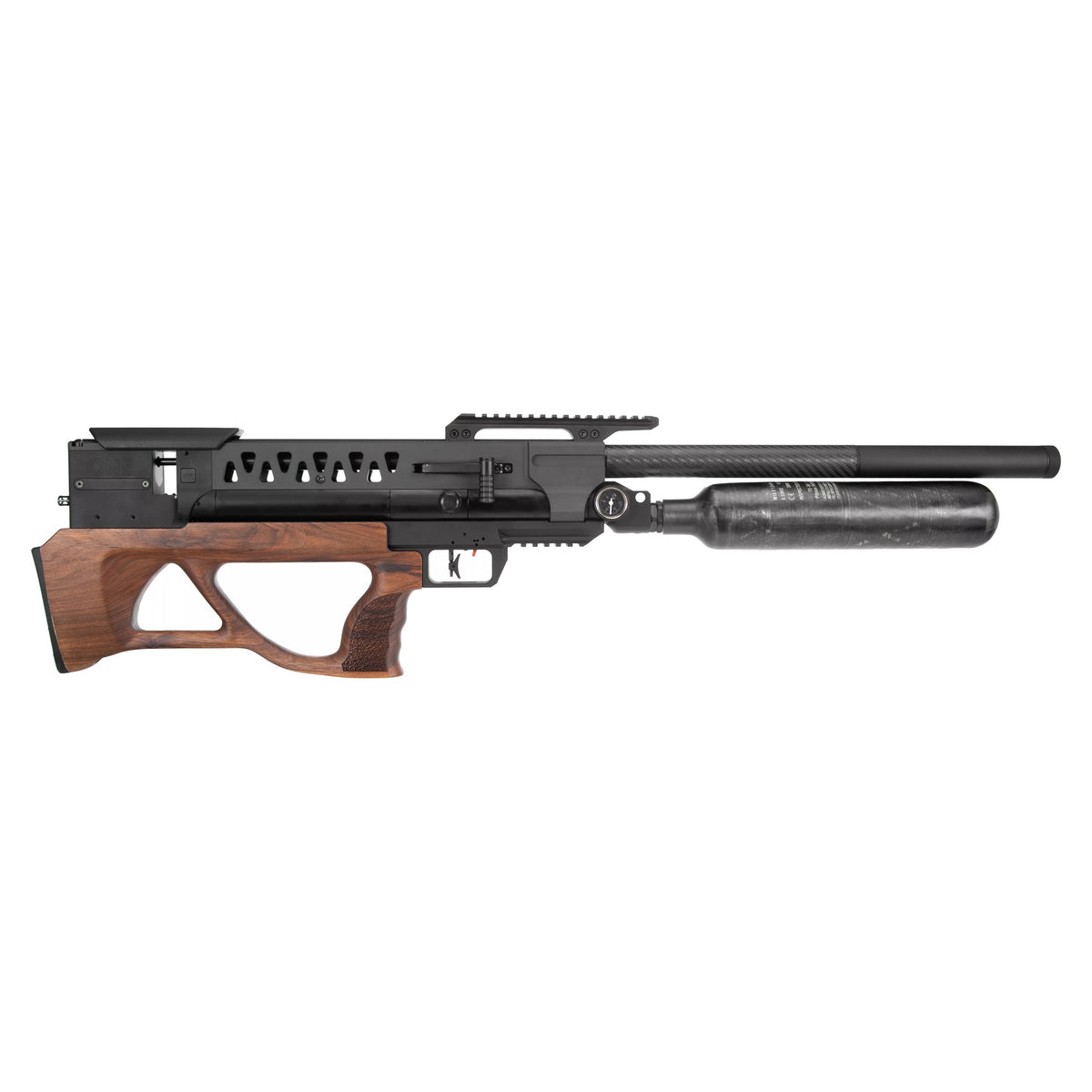 EPIC ONE CFB walnut bullpup air rifle, right side