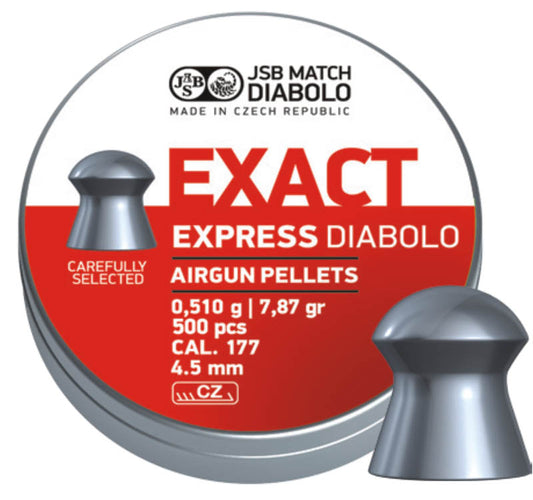 JSB EXACT EXPRESS .177 4.52MM 7.87 GRAIN PELLETS