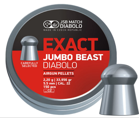 JSB JUMBO EXACT BEAST 5.52MM 33.95GR PELLETS