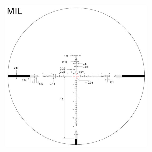 Arken EPL-4 MIL VHR reticle detail