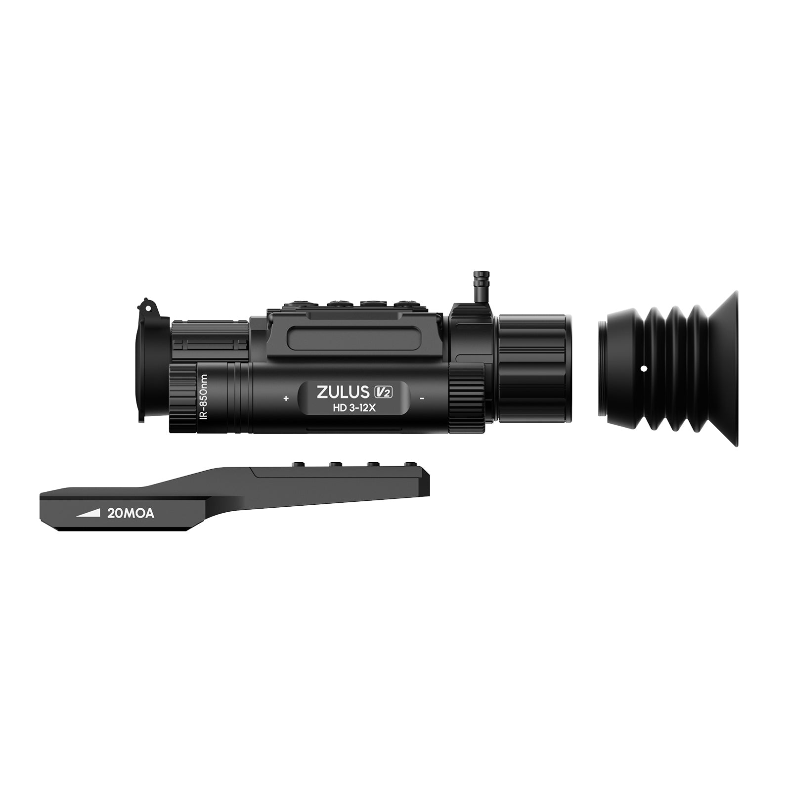 DNT Zulus HD V2 ZHD312-V2 with mount view 2
