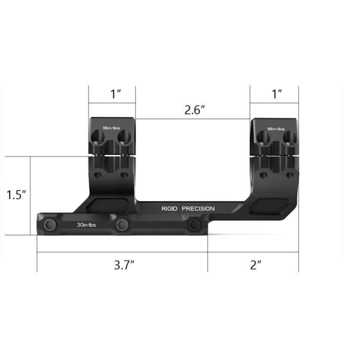 Arken Rigid Precision scope mount view 4