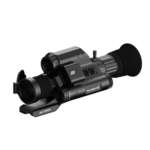 DNT Thermnight TNC4K219R thermal & night vision scope, mounted, angled view