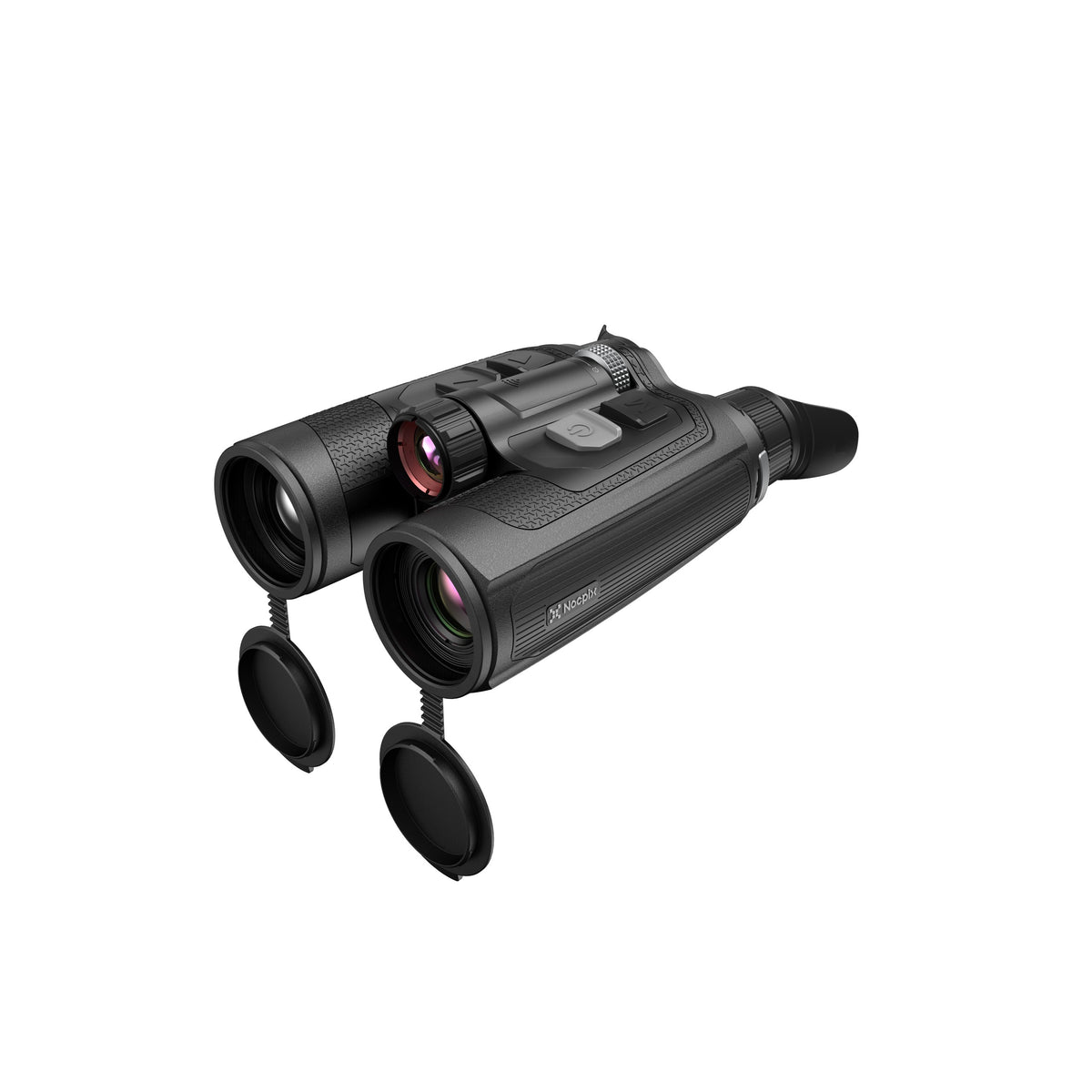 NOCPIX Omni H35R – three-quarter angle, lens caps attached