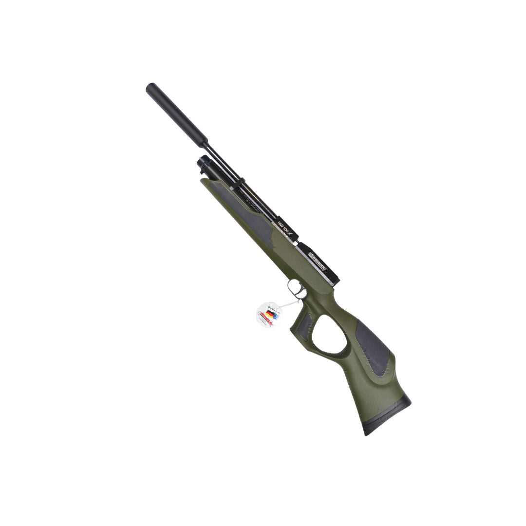 WEIHRAUCH HW100X CARBINE THUMBHOLE GREEN SYNTHETIC
